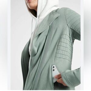 Athleta Moto zip sweatshirt